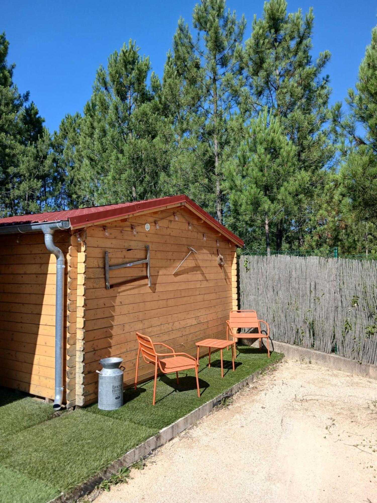 Chalet Charmant Avec Piscine Mercuer Екстер'єр фото
